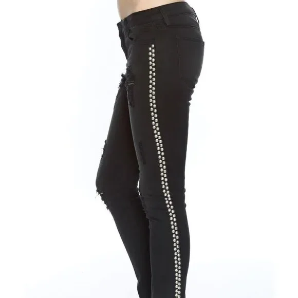 NWT Free People Etienne Marcel Studded Skinny Jeans Size 26 #092 Skinny